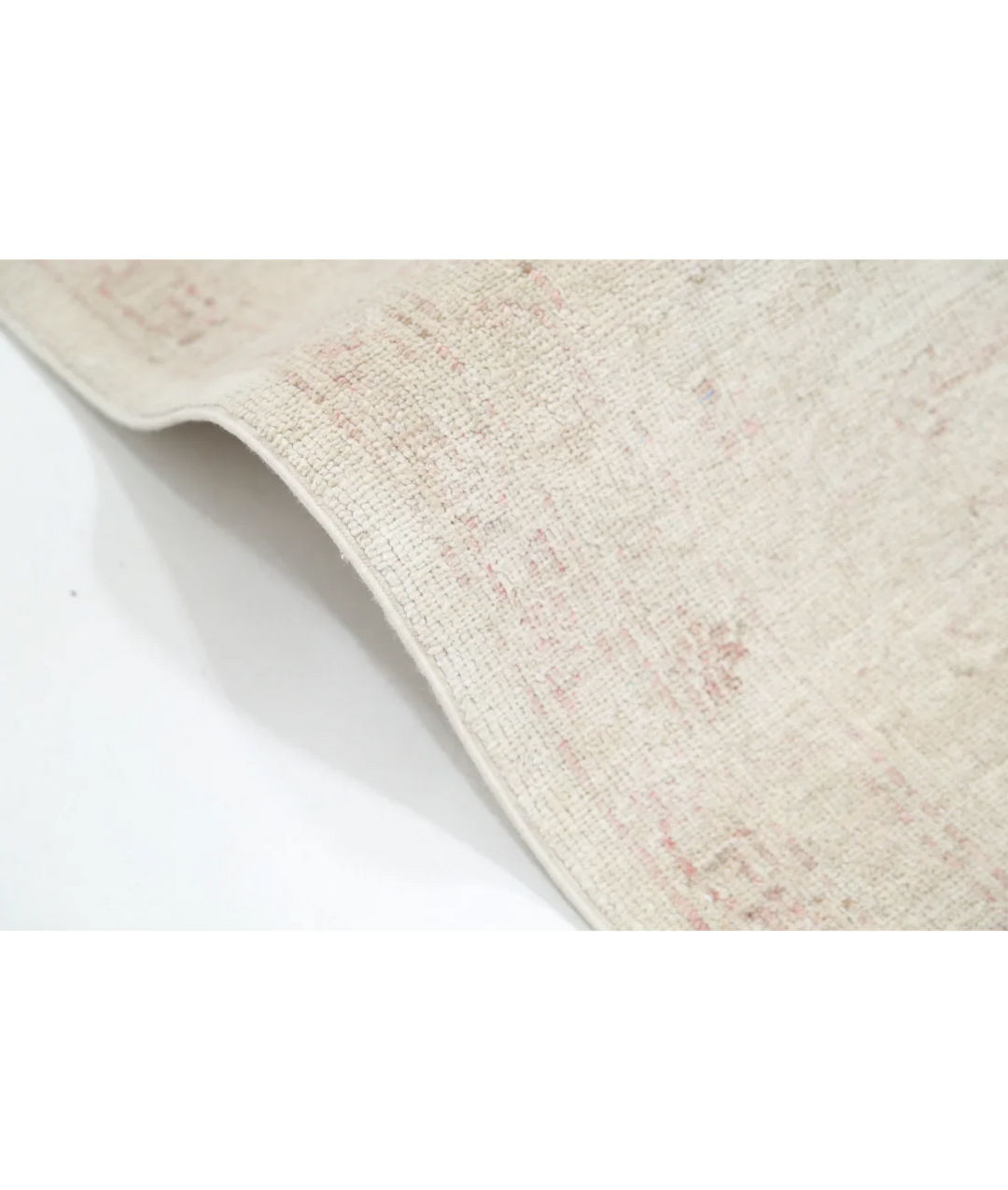 Beige Afghan Serenity Rug 9' 1" x 11' 11" Hand-Knotted | No. AT78500