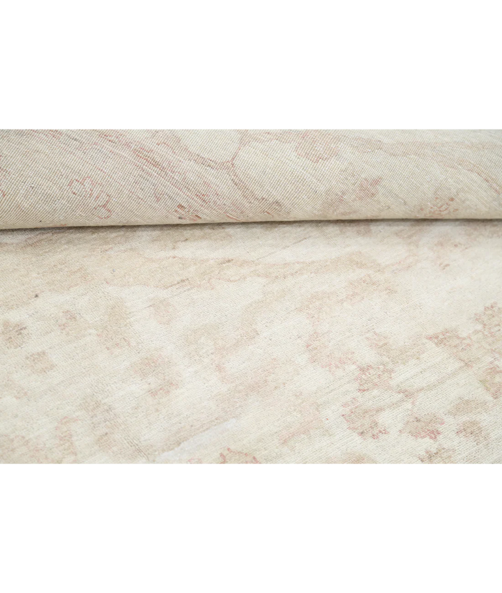 Beige Afghan Serenity Rug 9' 1" x 11' 11" Hand-Knotted | No. AT78500