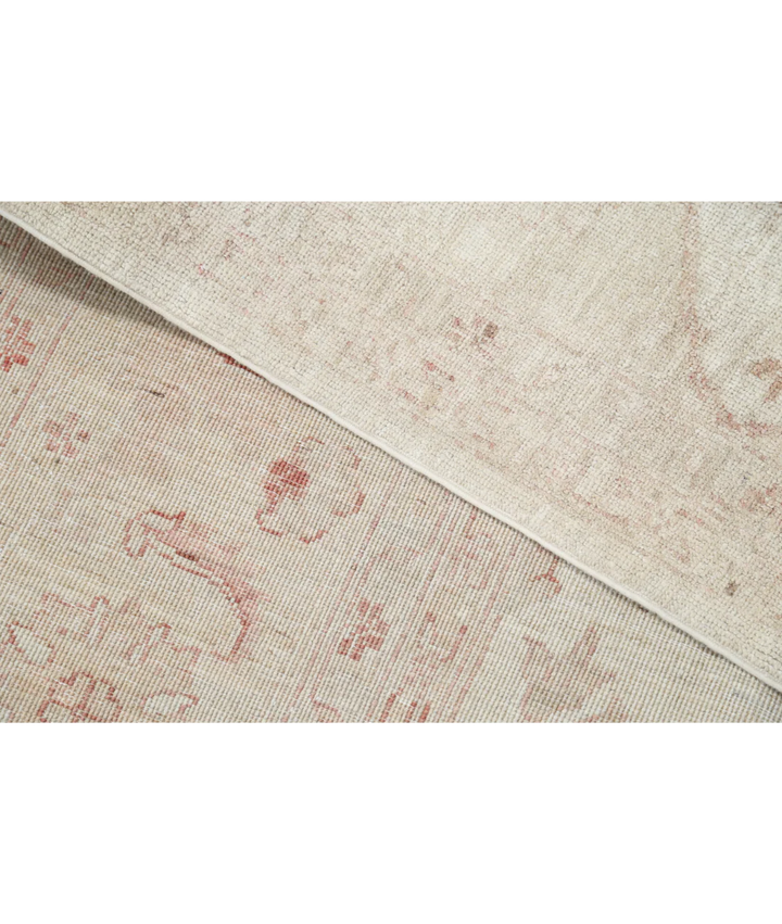 Beige Afghan Serenity Rug 9' 1" x 11' 11" Hand-Knotted | No. AT78500