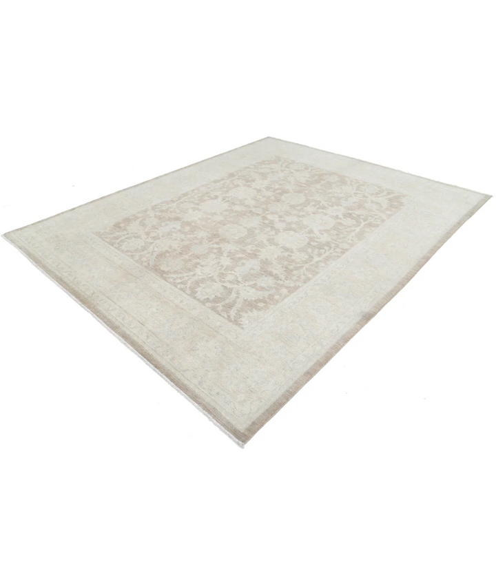 Brown Afghan Serenity Rug 8' 0" x 10' 0" Hand-Knotted | No. AT31350