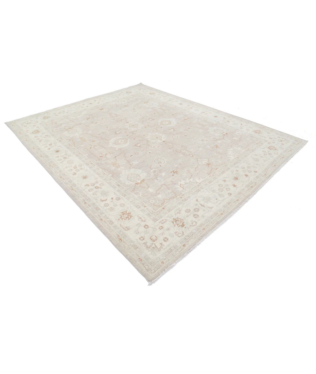 Brown Afghan Serenity Rug 8' 0" x 9' 11" Hand-Knotted | No. AT67386