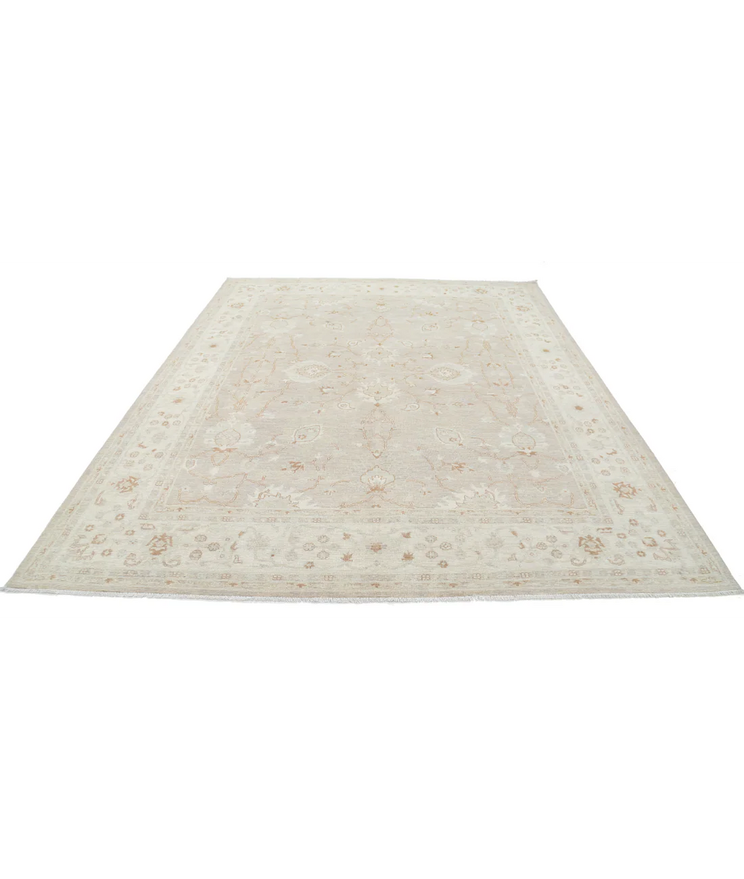 Brown Afghan Serenity Rug 8' 0" x 9' 11" Hand-Knotted | No. AT67386