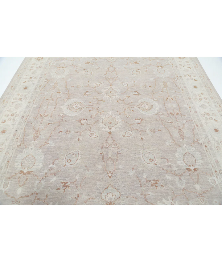 Brown Afghan Serenity Rug 8' 0" x 9' 11" Hand-Knotted | No. AT67386