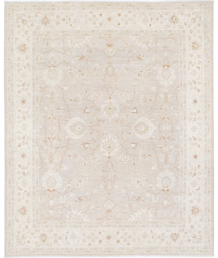 Brown Afghan Serenity Rug 8' 0" x 9' 11" Hand-Knotted | No. AT67386