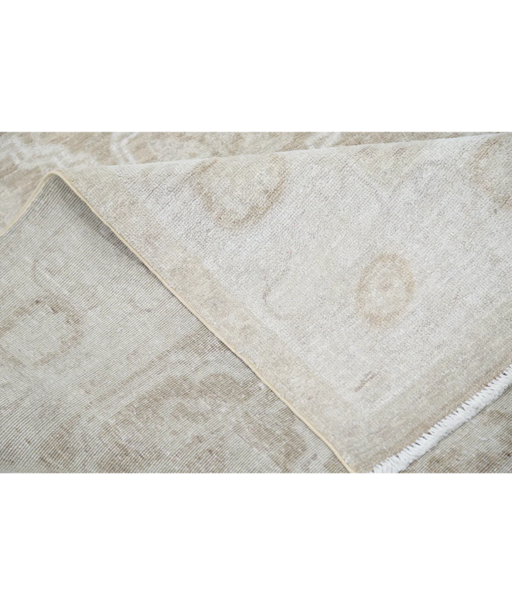 Brown Afghan Tabriz Rug 4' 9" x 12' 0" Hand-Knotted | No. AT55555