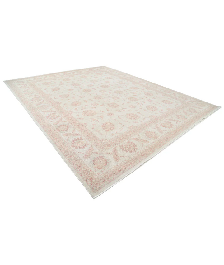 Ivory Afghan Serenity Rug 11' 8" x 14' 6" Hand-Knotted | No. AT976991
