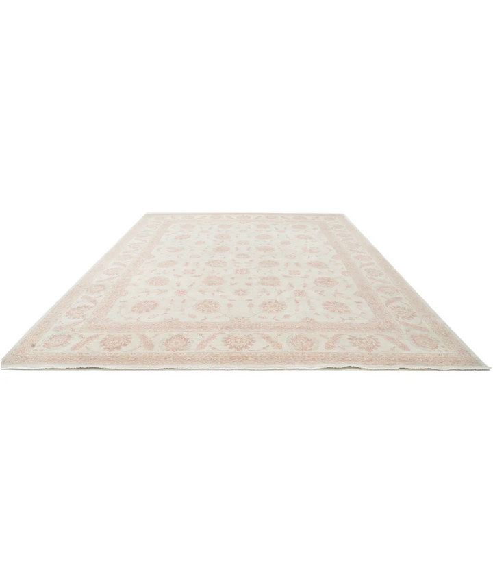 Ivory Afghan Serenity Rug 11' 8" x 14' 6" Hand-Knotted pattern