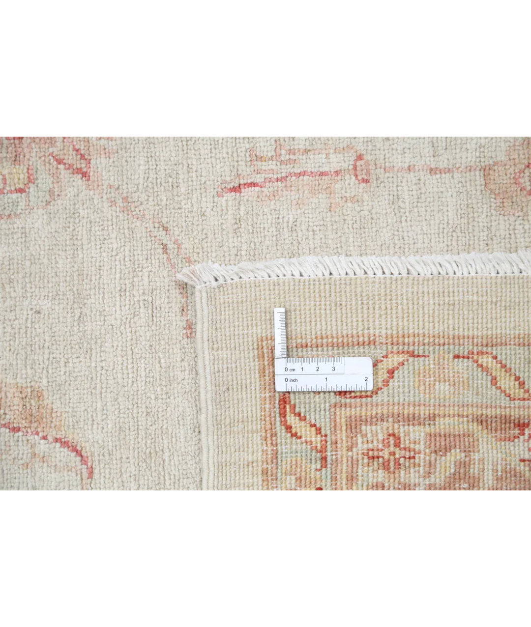 Ivory Afghan Serenity Rug 11' 8" x 14' 6" Hand-Knotted detail