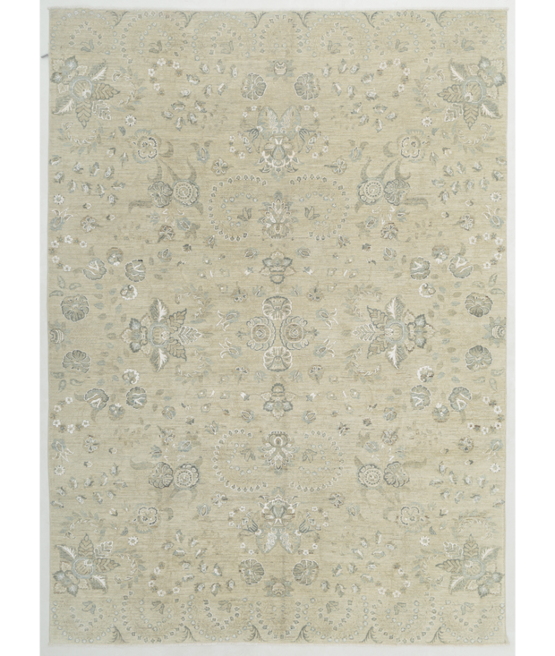 Hand Knotted Serenity Wool & Silk Rug 7'  11" x 11'  0" - No. AT83268