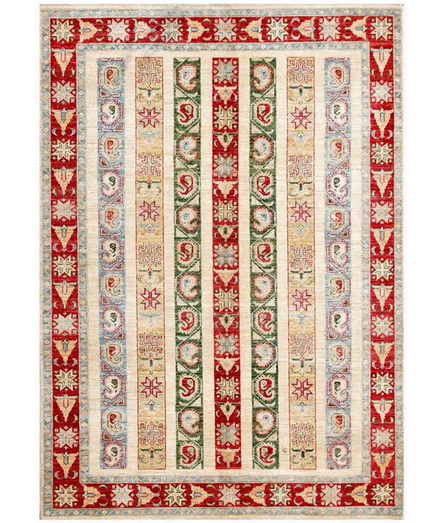 Hand Knotted Shaal Wool Rug 5'  6" x 7'  8" - No. AT28479