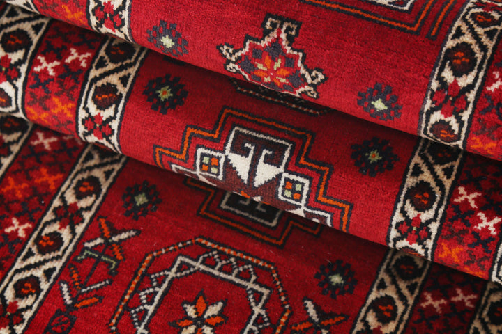 Afghan Shiraz Runner 1' 1" x 6' 9" Hand-Knotted | No. AT18396