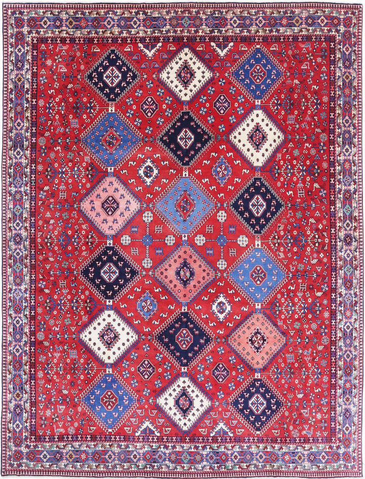 Afghan Shiraz Rug 8' 3" x 12' 1" Hand-Knotted | No. AT61393