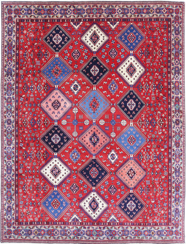 Hand Knotted Oriental Shiraz Wool Rug 8' 3" x 12' 1" - No. AT61393