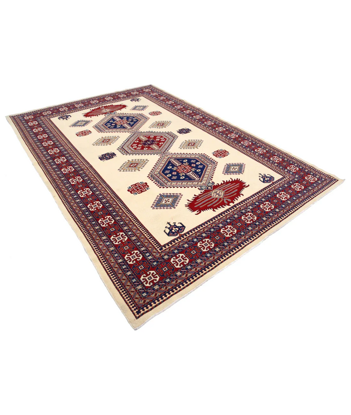 Afghan Tribal Shirvan Rug 7' 0" x 9' 10" Hand-Knotted | No. AT10192