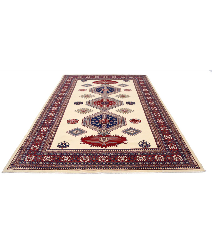 Afghan Tribal Shirvan Rug 7' 0" x 9' 10" Hand-Knotted | No. AT10192