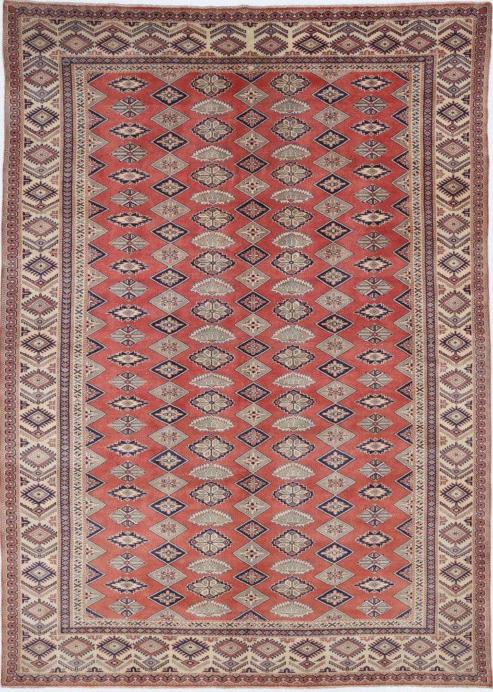 Afghan Tribal Shirvan Rug 6'3" x 8'9" Hand-Knotted