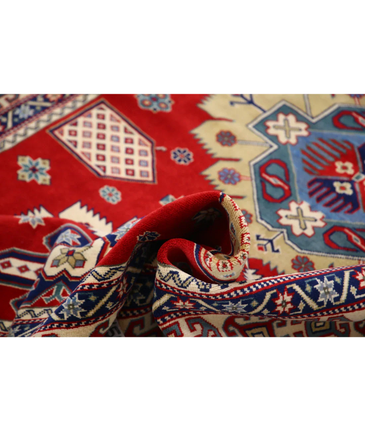 Afghan Tribal Shirvan Rug 5' 3" x 7' 9" Hand-Knotted | No. AT55753