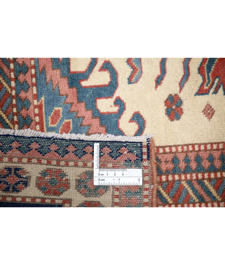 Afghan Tribal Shirvan Rug 5' 3" x 6' 9" Hand-Knotted | No. AT87214