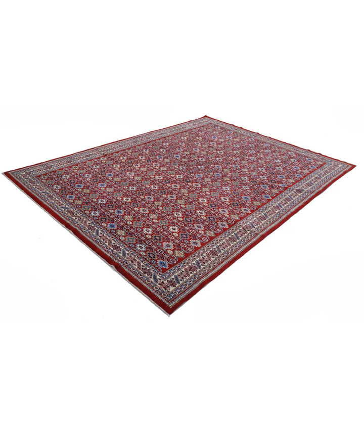 Afghan Tribal Shirvan Rug 7' 5" x 9' 8" Hand-Knotted | No. AT25583