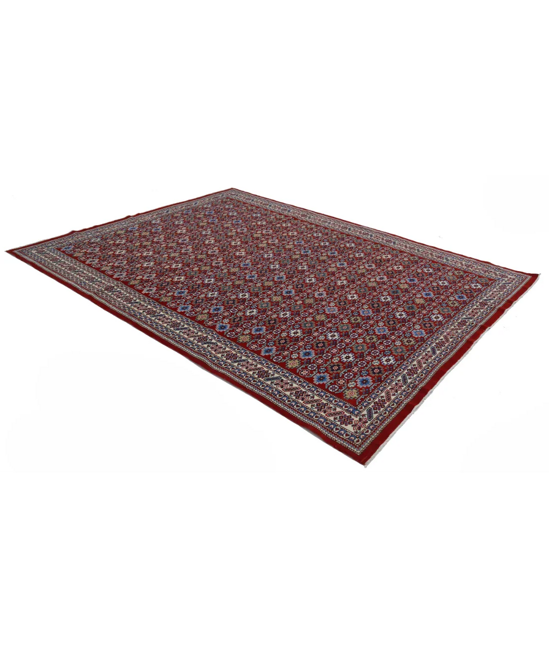 Afghan Tribal Shirvan Rug 7' 5" x 9' 8" Hand-Knotted | No. AT25583