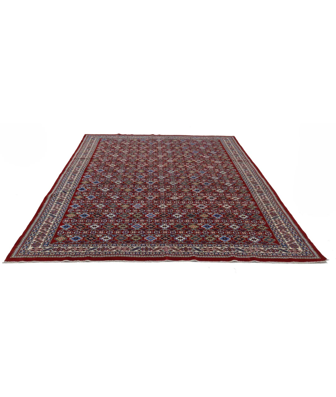 Afghan Tribal Shirvan Rug 7' 5" x 9' 8" Hand-Knotted | No. AT25583