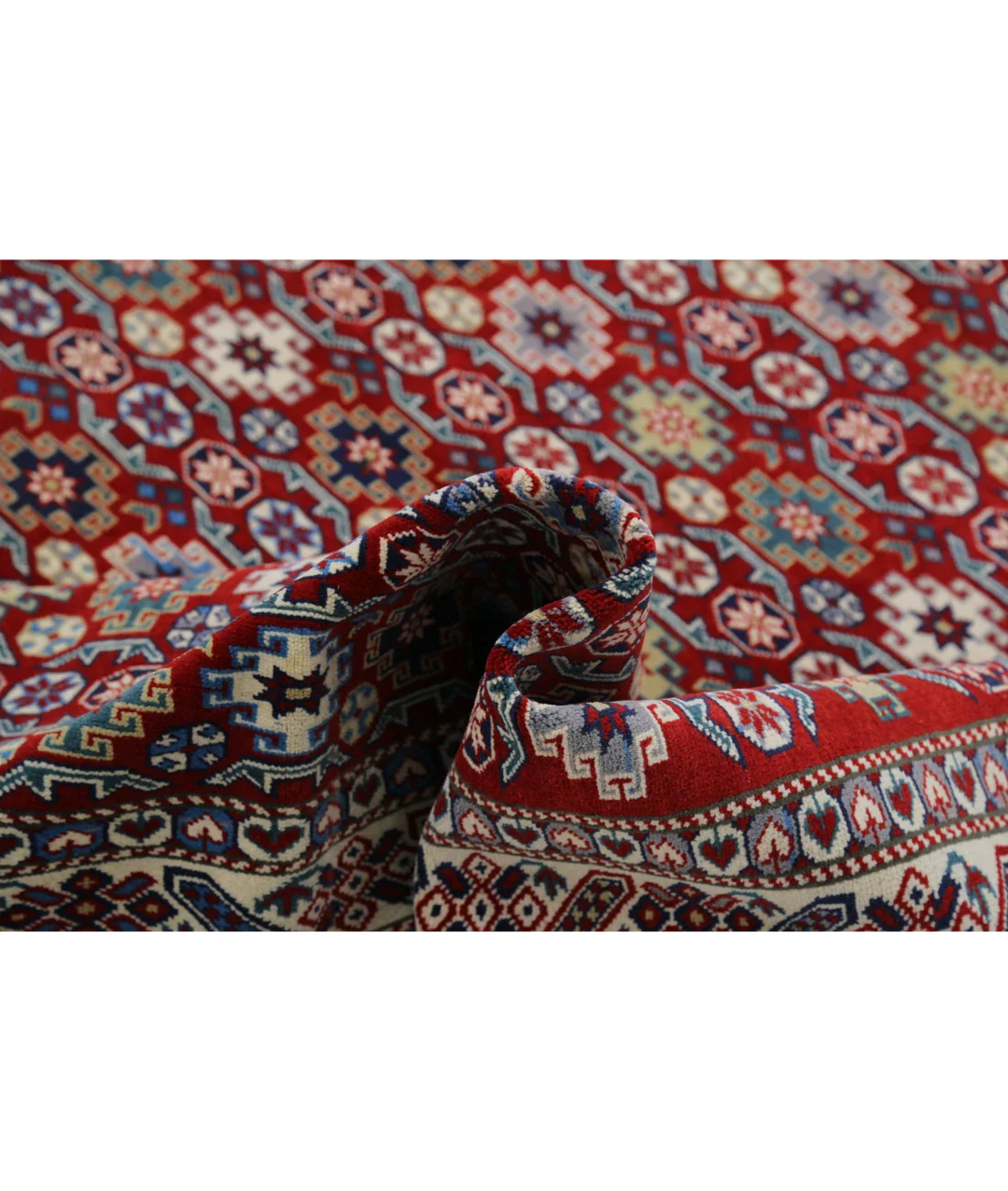 Afghan Tribal Shirvan Rug 7' 5" x 9' 8" Hand-Knotted | No. AT25583