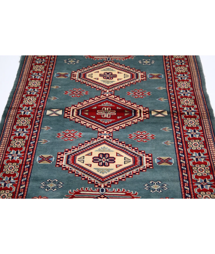 Afghan Shirvan Rug 3' 4" x 4' 10" Hand-Knotted | No. AT88085