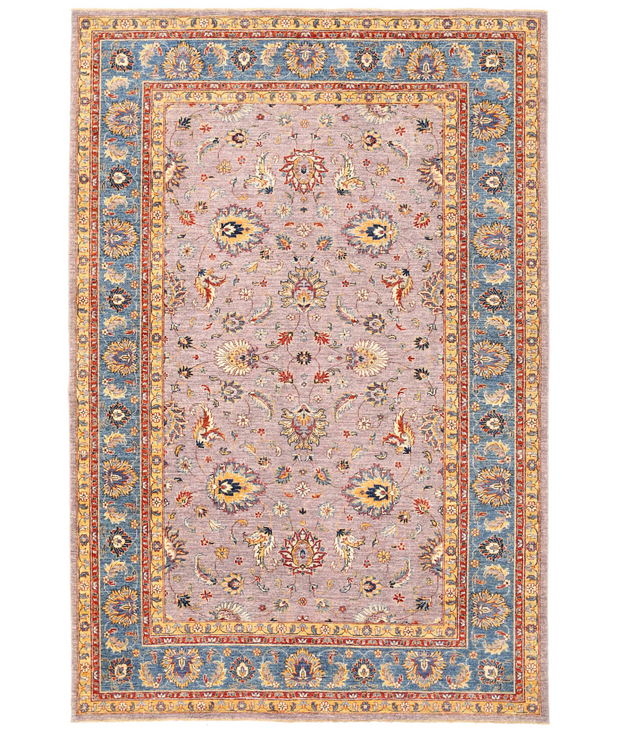 Hand Knotted Sultanabad Wool Rug 6'  10" x 9'  11" - No. AT94627
