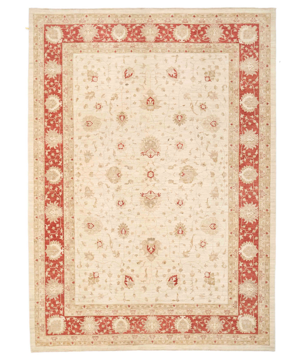 Hand Knotted Sultanabad Wool Rug 8'  10" x 12'  4" - No. AT18290