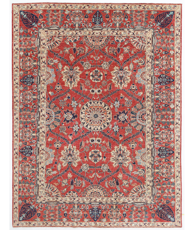 Hand Knotted Sultanabad Wool Rug 8'  9" x 11'  7" - No. AT83757