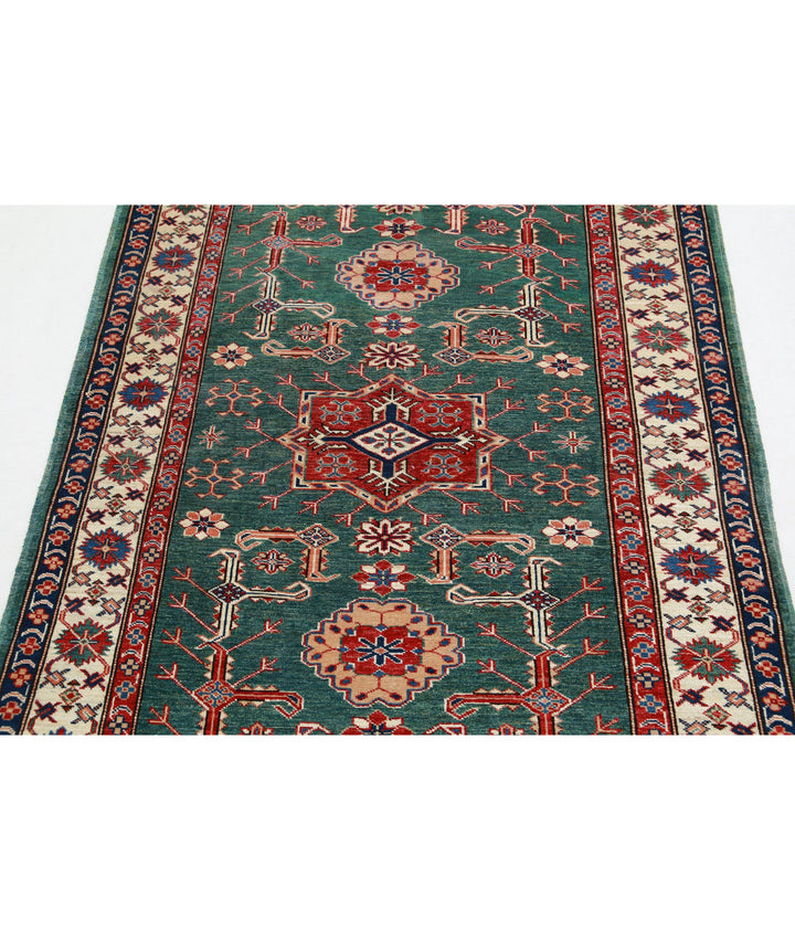 Hand Knotted Royal Kazak Wool Rug 3' 10" x 5' 0" - No. AT228348