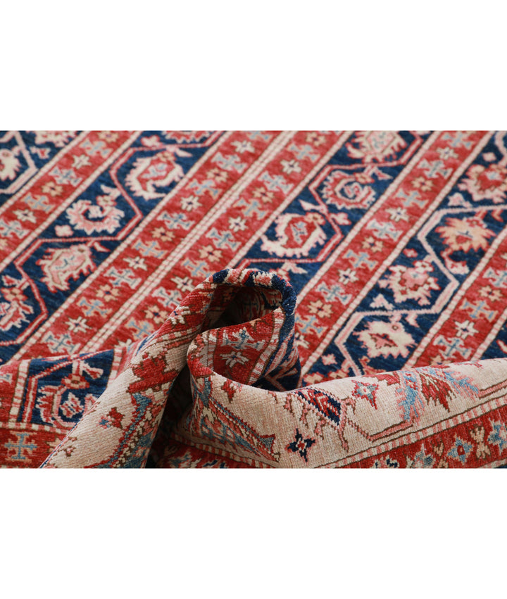 Hand Knotted Royal Kazak Wool Rug 5' 5" x 7' 2" - No. AT646980