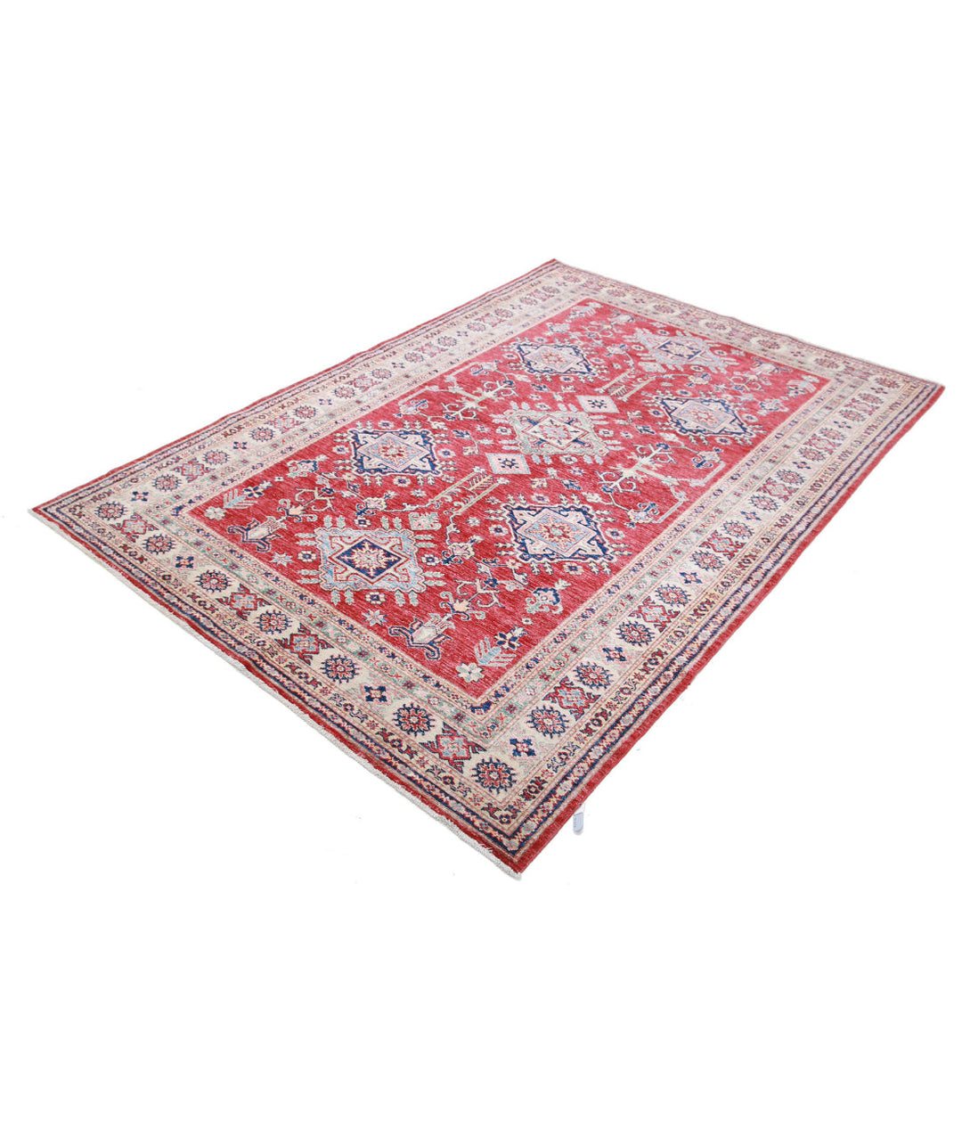 Hand Knotted Royal Kazak Wool Rug 5' 4" x 7' 8" - No. AT337346