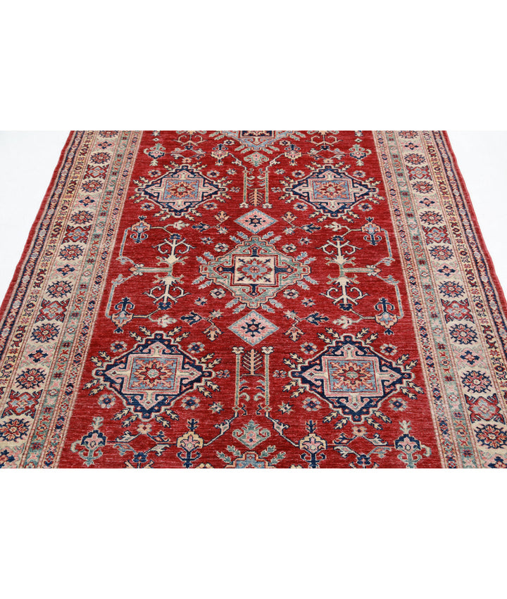 Hand Knotted Royal Kazak Wool Rug 5' 4" x 7' 8" - No. AT337346