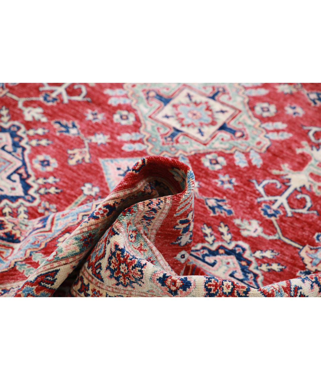 Hand Knotted Royal Kazak Wool Rug 5' 4" x 7' 8" - No. AT337346