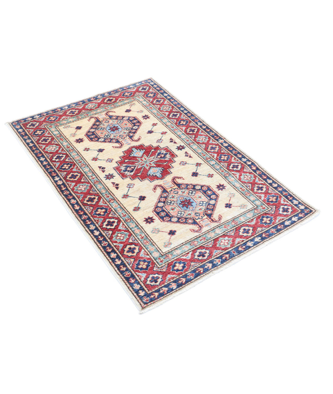 Hand Knotted Royal Kazak Wool Rug 2' 10" x 4' 0" - No. AT149929