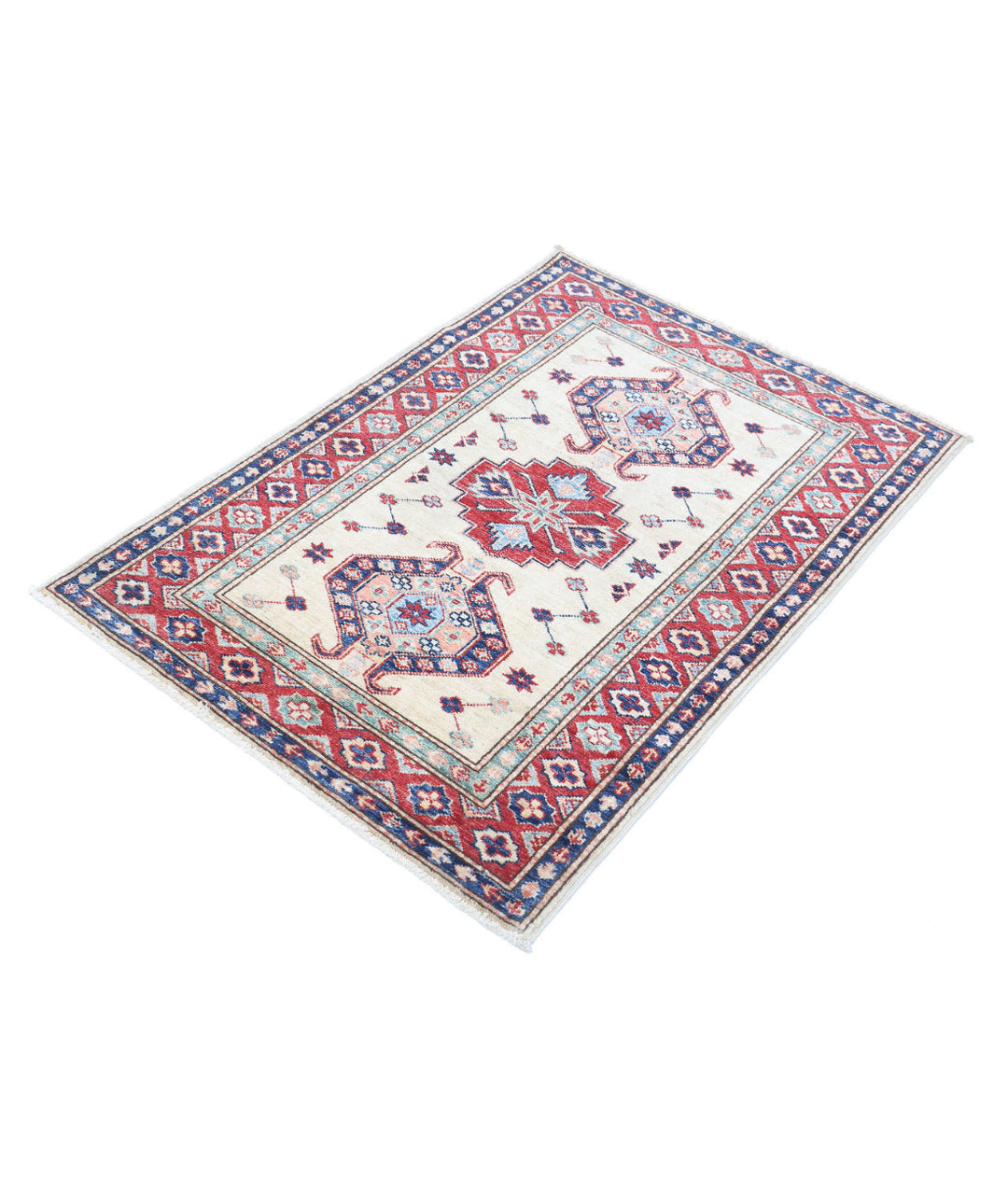 Hand Knotted Royal Kazak Wool Rug 2' 10" x 4' 0" - No. AT149929