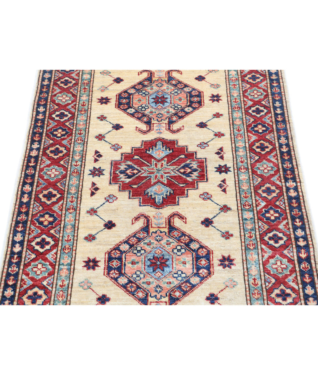 Hand Knotted Royal Kazak Wool Rug 2' 10" x 4' 0" - No. AT149929