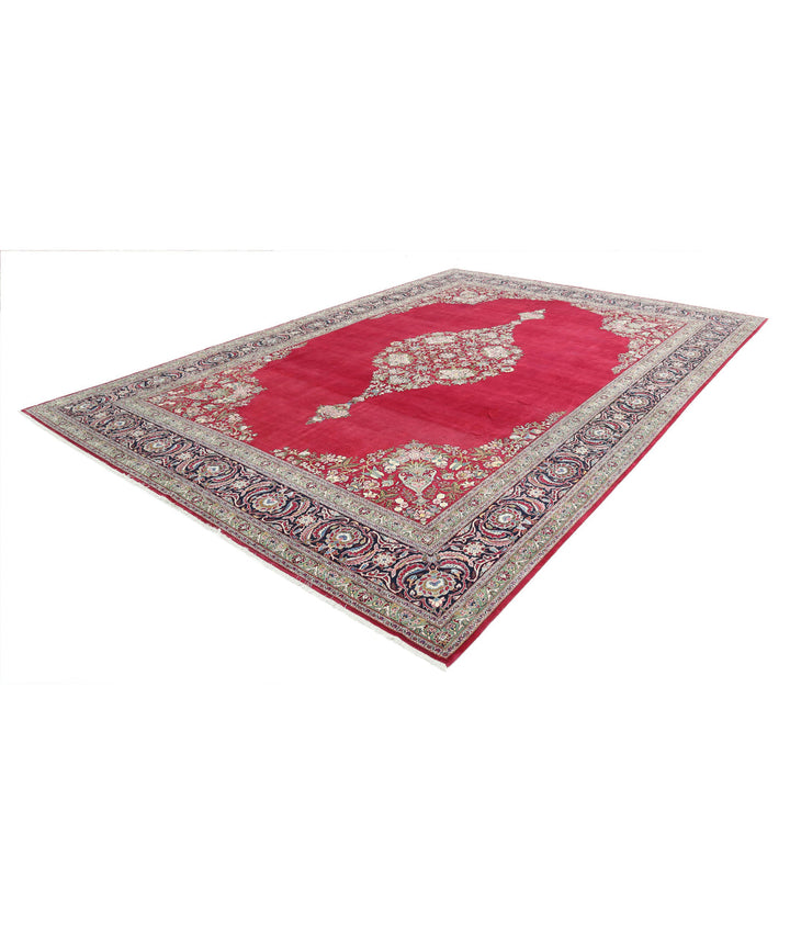 Afghan Kashan Fine Wool Rug 10' 5" x 14' 0" Hand-Knotted | No. AT25963