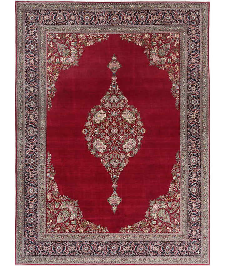 Afghan Kashan Fine Wool Rug 10' 5" x 14' 0" Hand-Knotted | No. AT25963