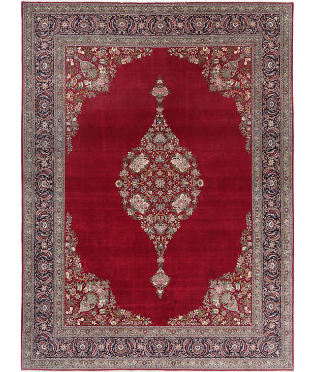 Hand Knotted Oriental Kashan Fine Wool Rug 10' 5" x 14' 0" - No. AT25963