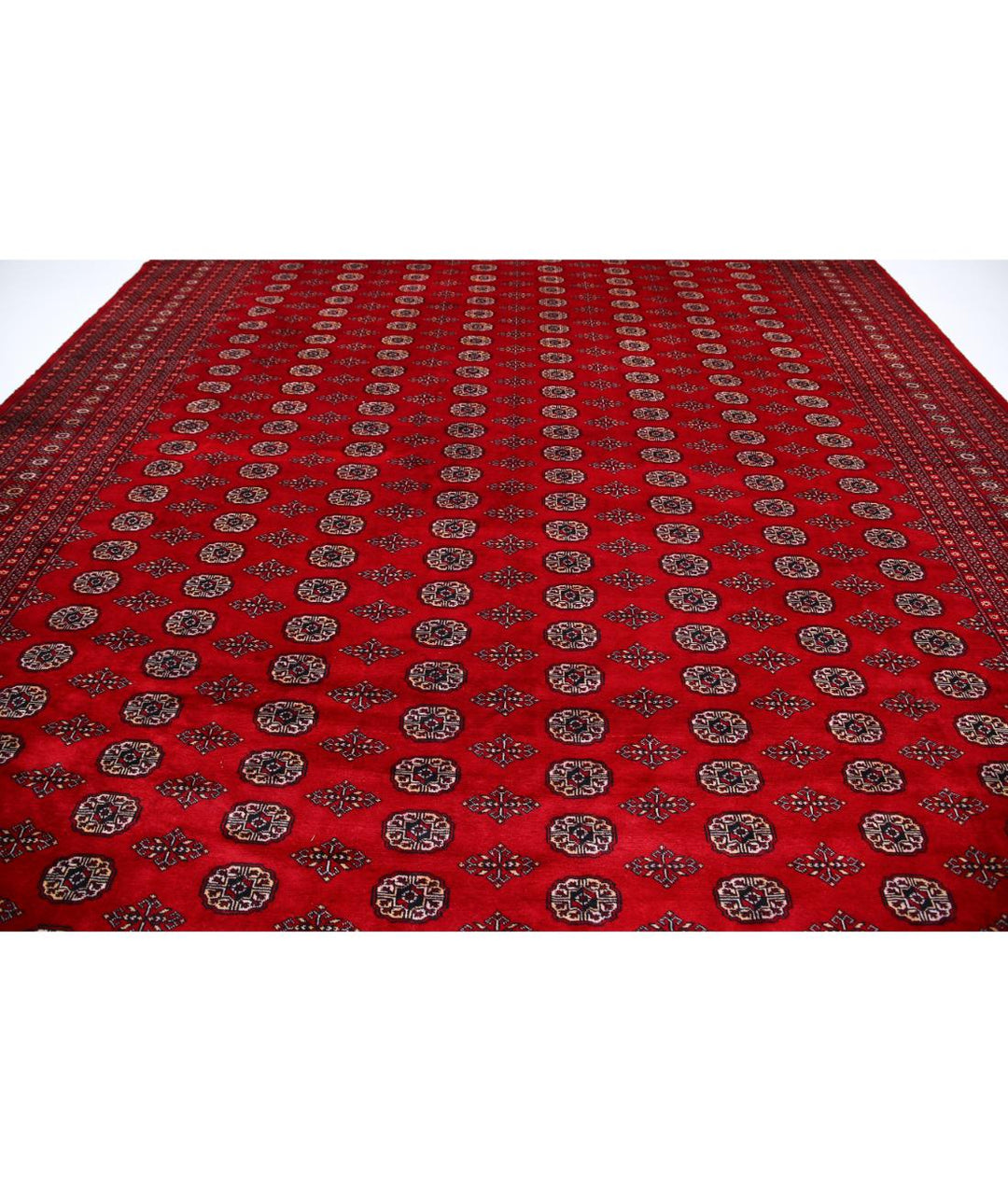 Afghan Tribal Bokhara Rug 12' 2" x 17' 0" Hand-Knotted | No. AT64679