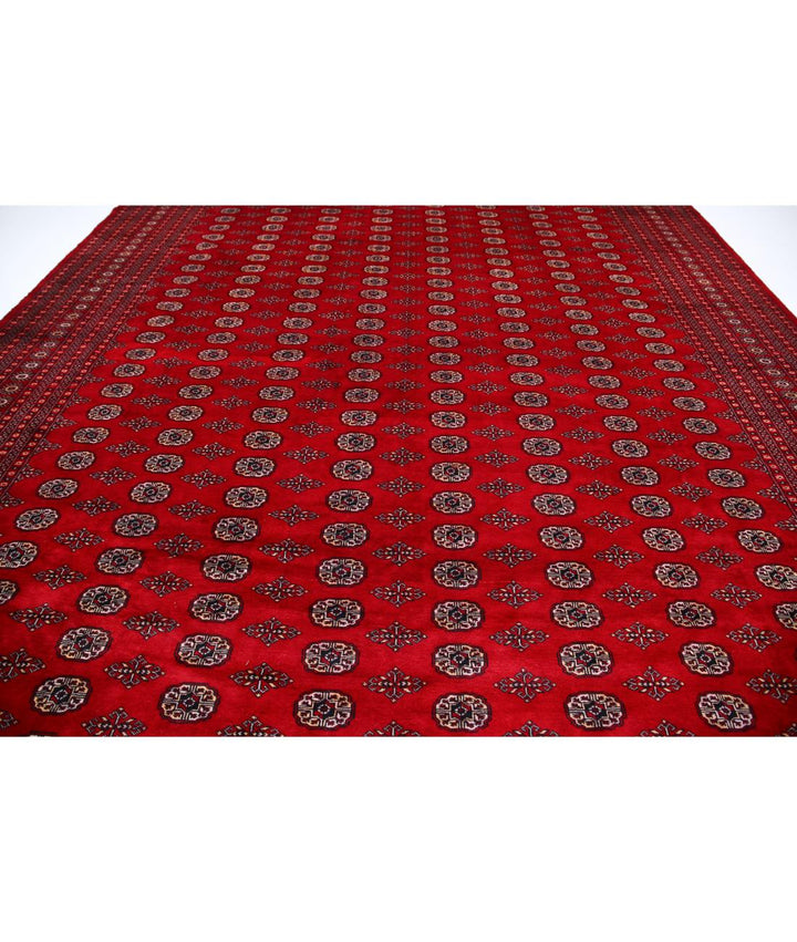 Afghan Tribal Bokhara Rug 12' 2" x 17' 0" Hand-Knotted | No. AT64679