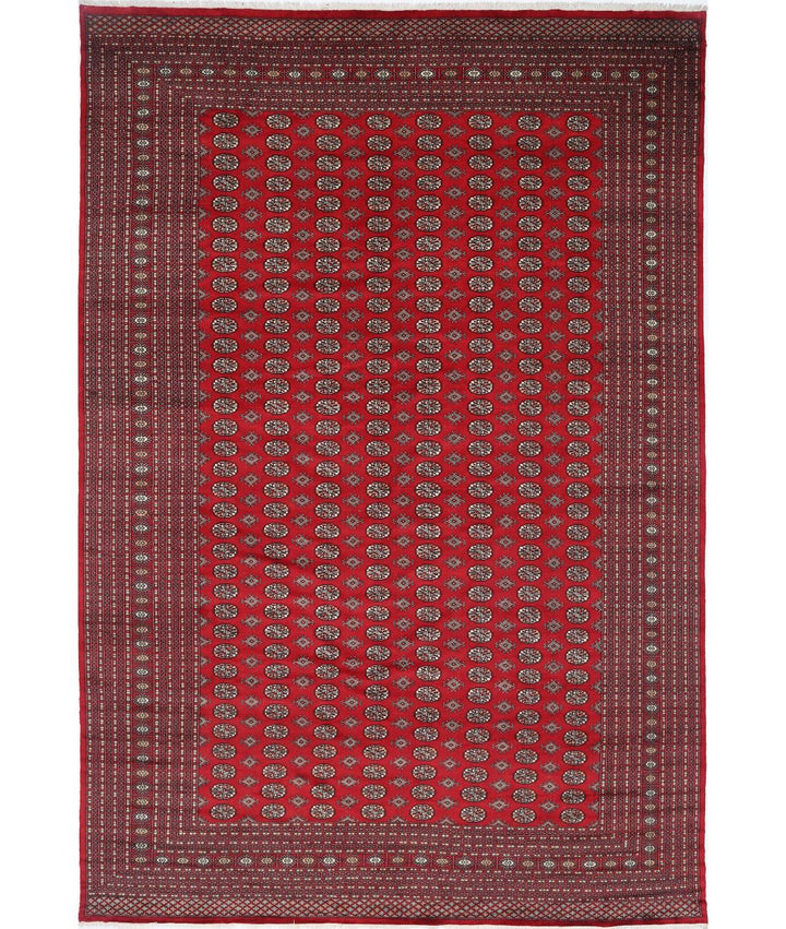 Afghan Bokhara Rug 12' 0" x 17' 11" Hand-Knotted | No. AT60435