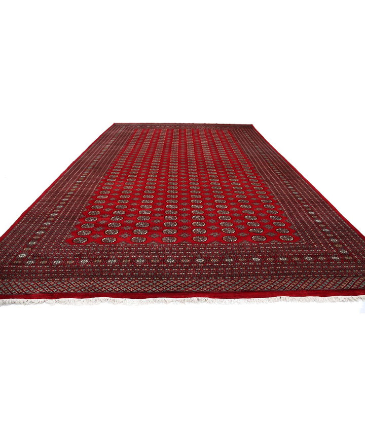 Afghan Bokhara Rug 12' 1" x 18' 11" Hand-Knotted | No. AT60557