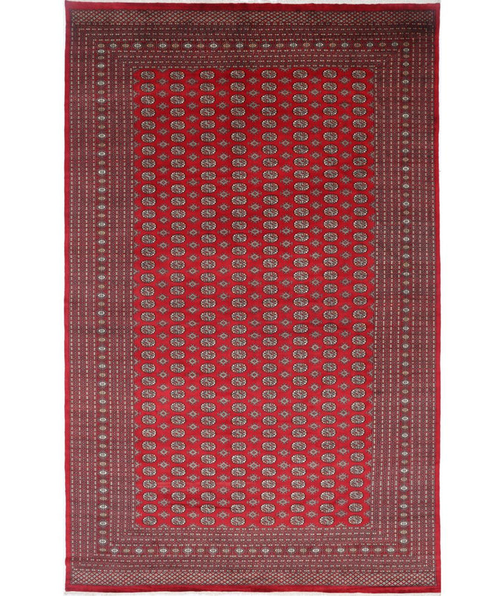 Afghan Bokhara Rug 12' 1" x 18' 11" Hand-Knotted | No. AT60557