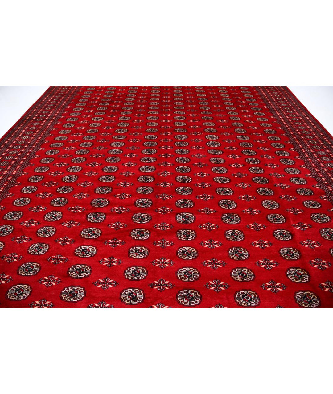 Afghan Tribal Bokhara Rug 11' 11" x 17' 10" Hand-Knotted | No. AT29997