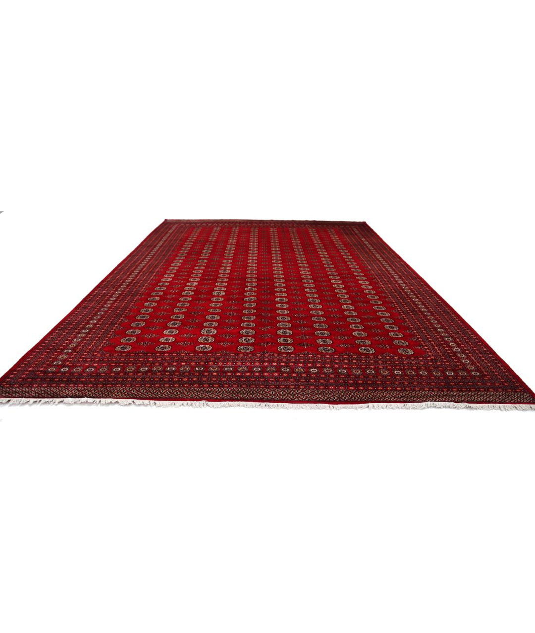 Afghan Tribal Bokhara Rug 12' 3" x 17' 8" Hand-Knotted | No. AT72955