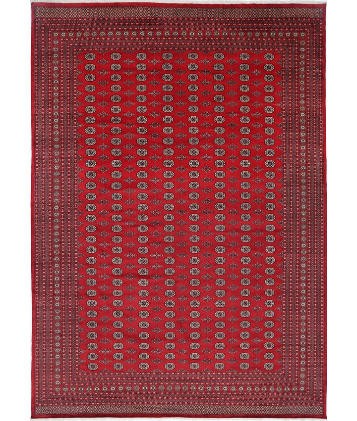 Afghan Tribal Bokhara Rug 12' 3" x 17' 8" Hand-Knotted | No. AT72955
