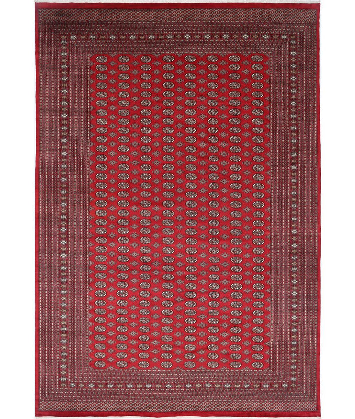 Afghan Tribal Bokhara Rug 12' 1" x 17' 10" Hand-Knotted | No. AT52778